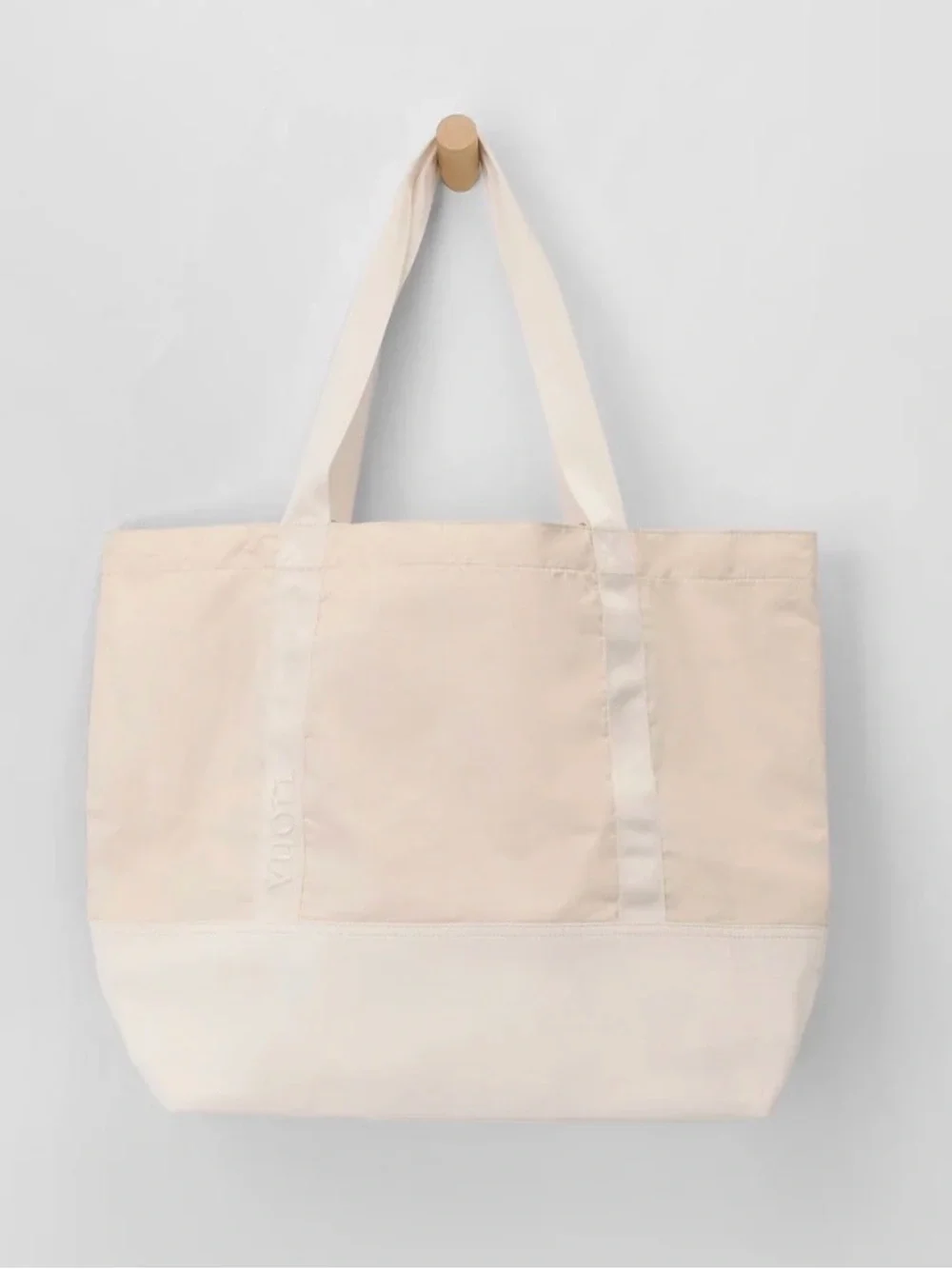 lululemon athletica Cream Canvas Oversized Tote
